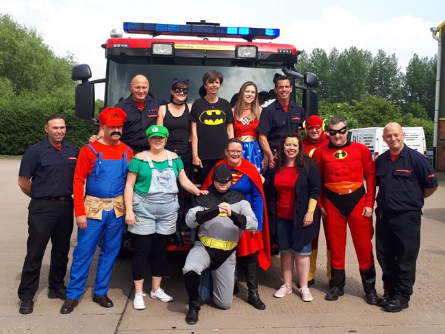 Superheroes for The Fire Fighters Charity